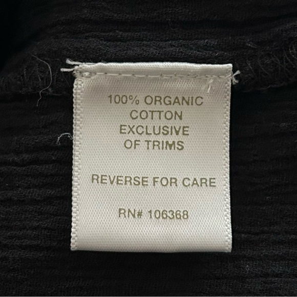 Garnet Hill Embroidered Tunic Top Blouse Boho Cotton Crinkle Gauze Size Medium - Picture 8 of 10